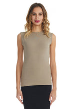 Load image into Gallery viewer, Cotton Crewneck Sleeveless T-Shirt EX801110
