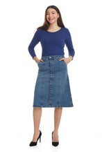 Load image into Gallery viewer, A-Line Denim Jean Skirt &#39;Chelsea&#39; EX802181
