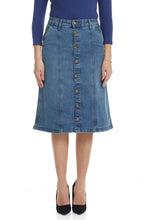 Load image into Gallery viewer, A-Line Denim Jean Skirt &#39;Chelsea&#39; EX802181
