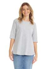 Load image into Gallery viewer, Elbow Sleeve Cotton Tunic T-Shirt Top EX801261
