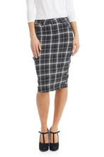 Load image into Gallery viewer, Stretchy Sustainable Jean Pencil Skirt &#39;Melrose&#39; EX802167
