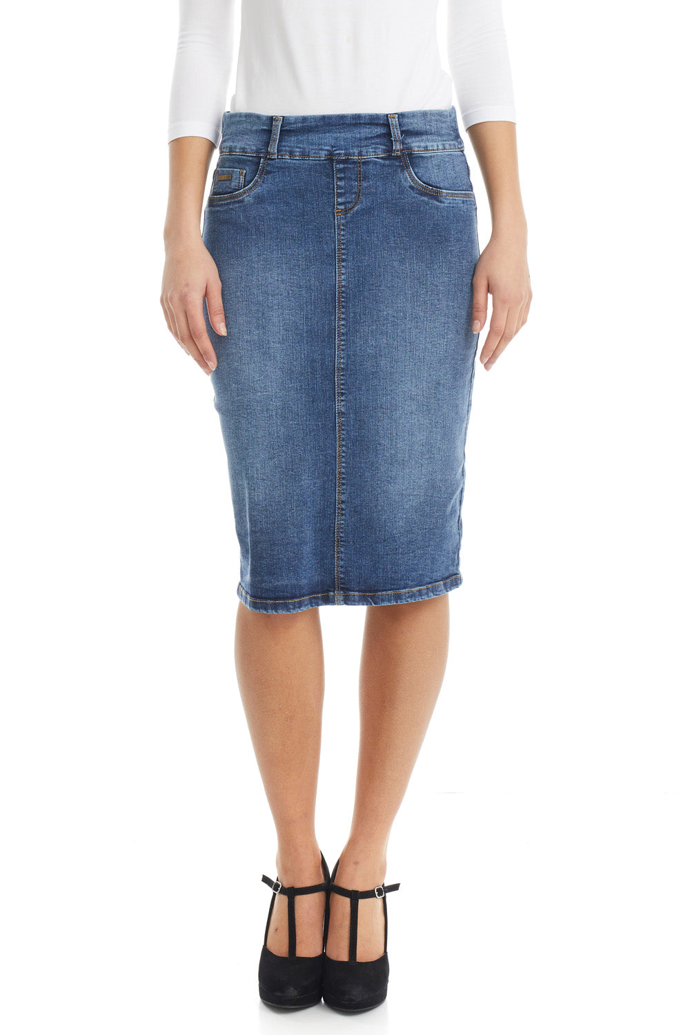 Denim Jean Skirt - Regular and Plus Size 'Boston' EX802182