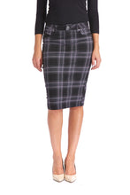 Load image into Gallery viewer, Stretchy Sustainable Jean Pencil Skirt &#39;Melrose&#39; EX802167
