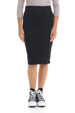 Load image into Gallery viewer, High Waisted Pull-on Jean Pencil Skirt &#39;Siena&#39; EX802208
