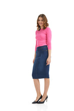 Load image into Gallery viewer, High Waisted Pull-on Jean Pencil Skirt &#39;Siena&#39; EX802208
